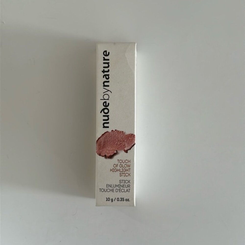 Rare discontinued Nude by Nature Touch of Glow Highlight Stick 02 Rose